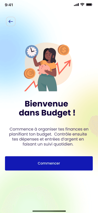 Smartfin Budget Interface Mockup