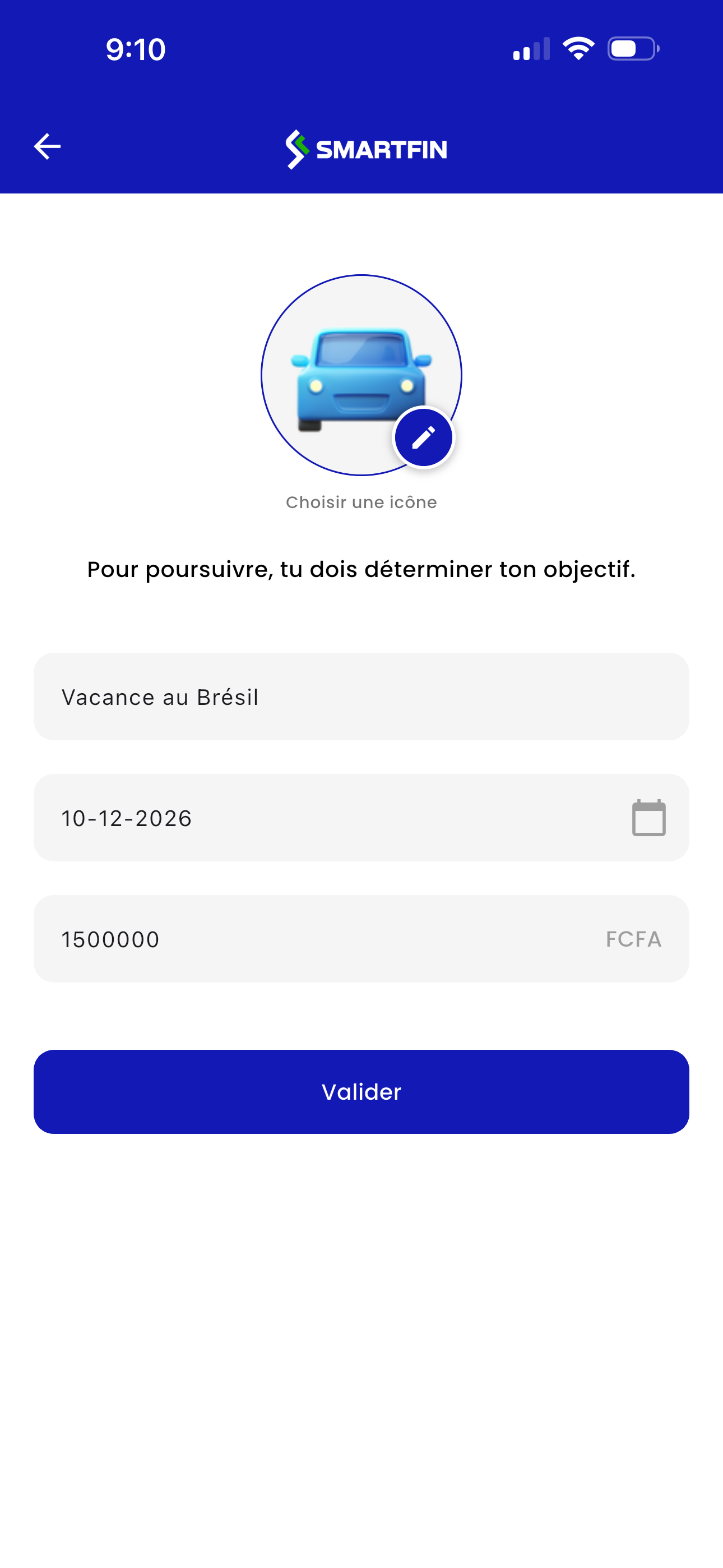 Définis un objectif