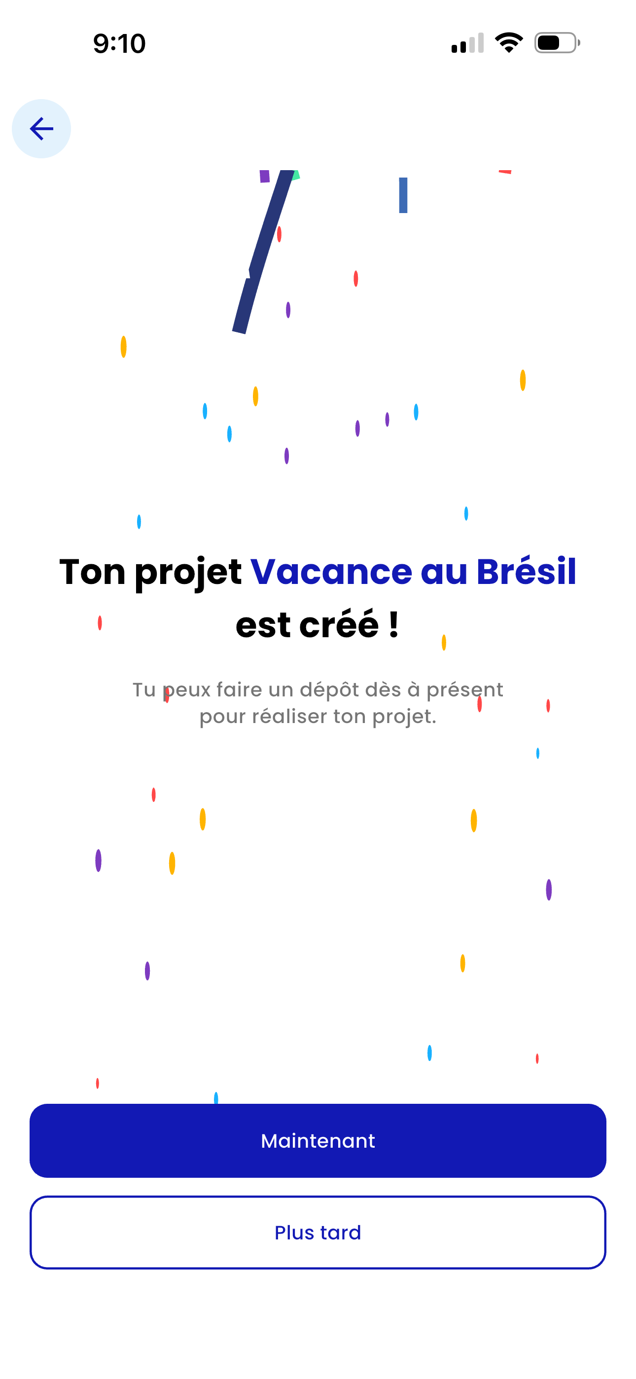 Félicitations !